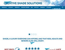 Tablet Screenshot of creativeshadesolutions.com